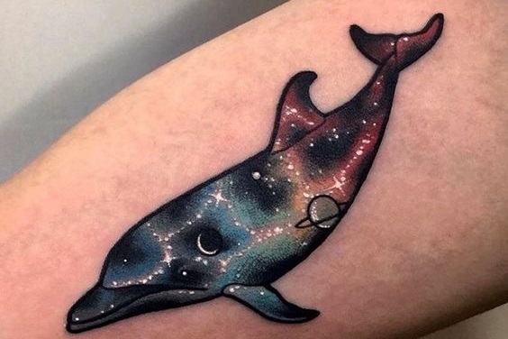 【精选】海豚纹身：寓意及图案赏析_塔凸刺青